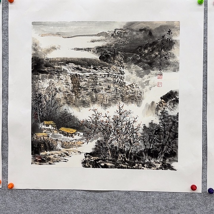 国画花鸟的翅膀和翅膀是白色