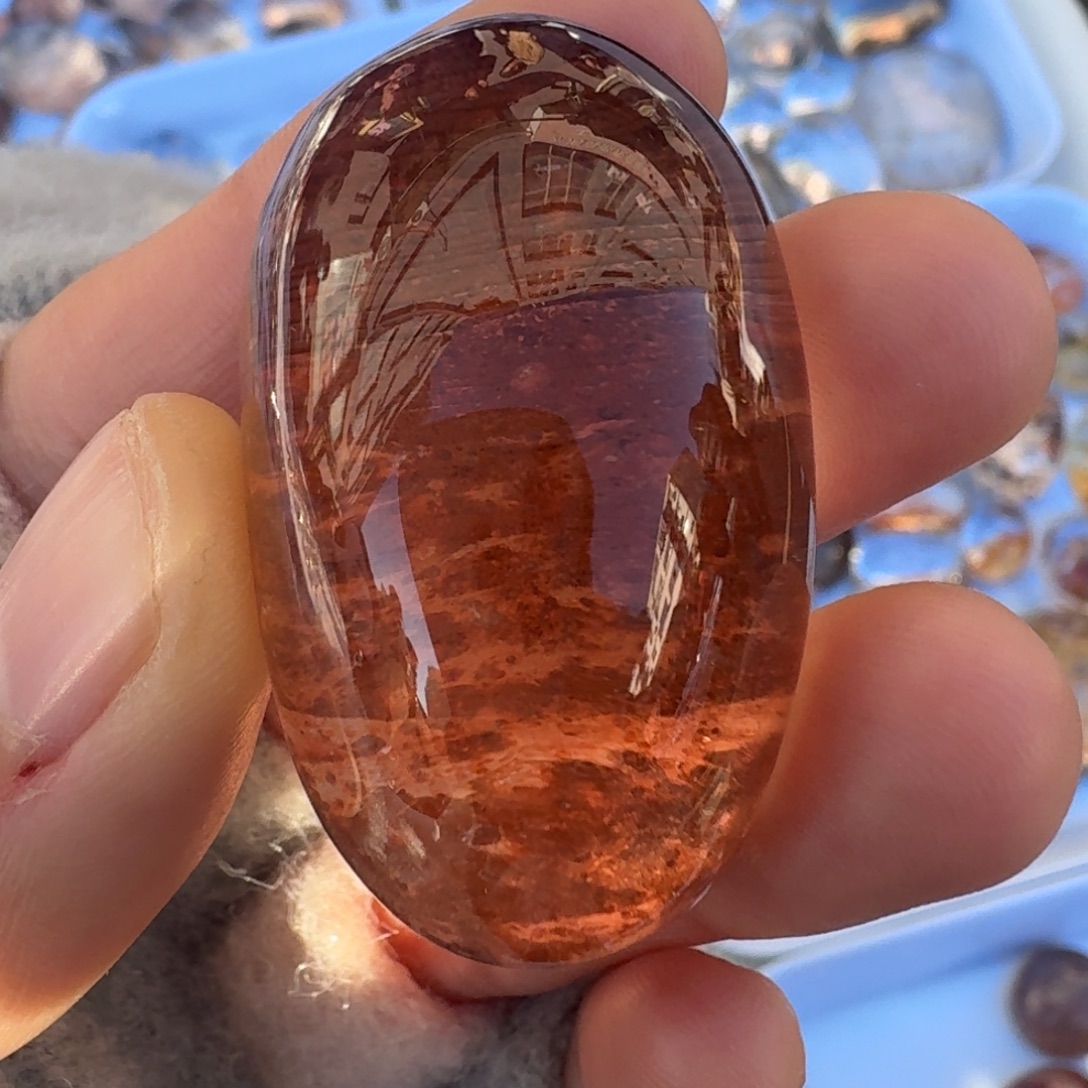 水晶未镶嵌珠宝半成品浇花蛋面