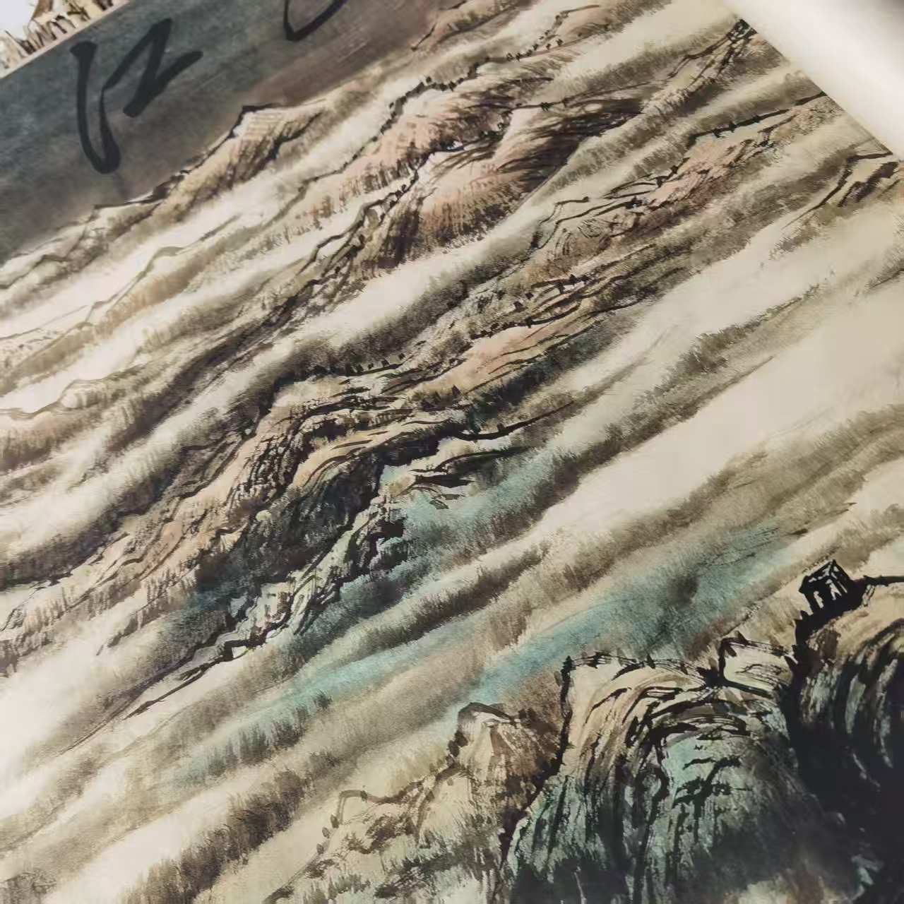 家居饰品 江山图高端大气国风复古风画036