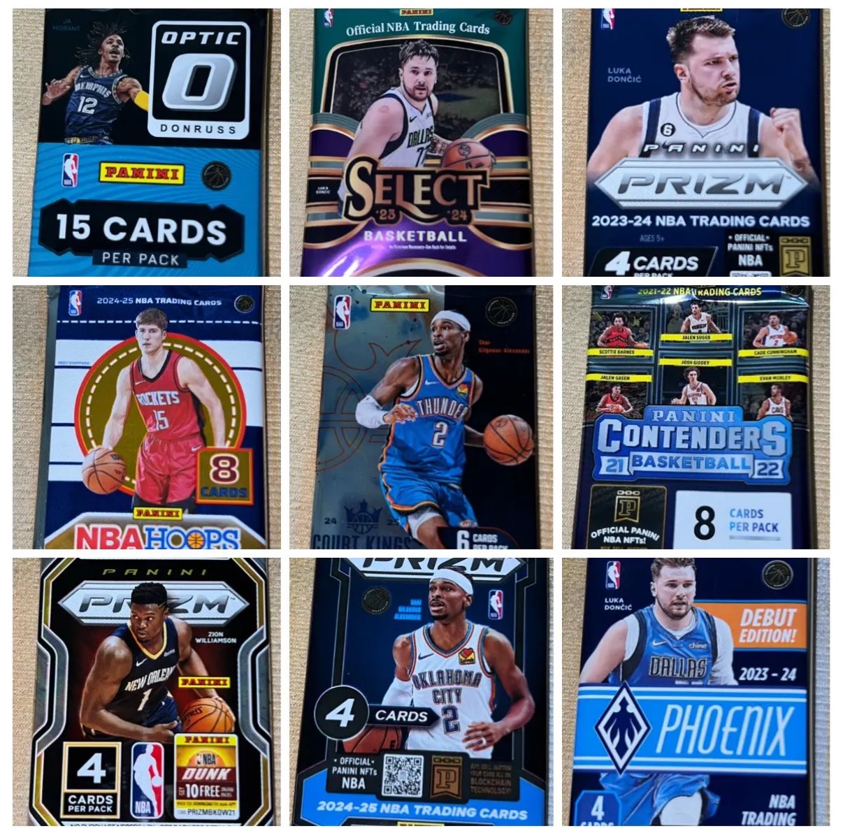 帕尼尼 Panini NBA 篮球 球星卡 盲盒 无限火力 无限续（盲盒代拆）