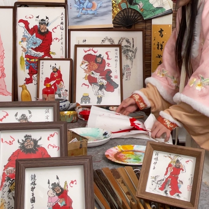 宏***垫国画李老师李老师宣纸