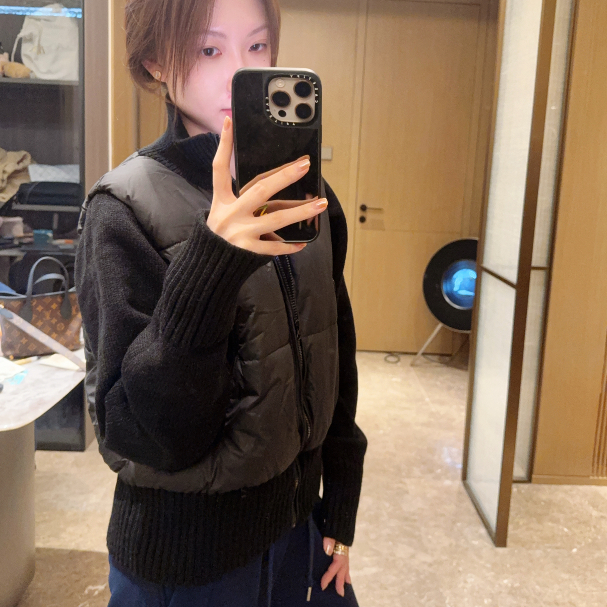 One Studio｜2025秋冬新款法式气质设计感小众短款棉服保暖外套