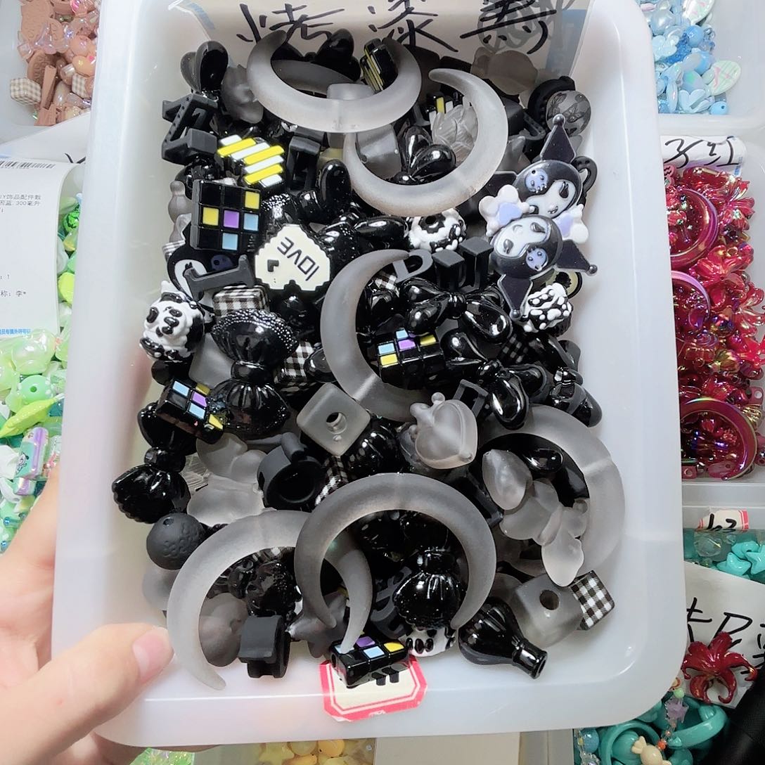 烤漆黑 DIY饰品  手机链