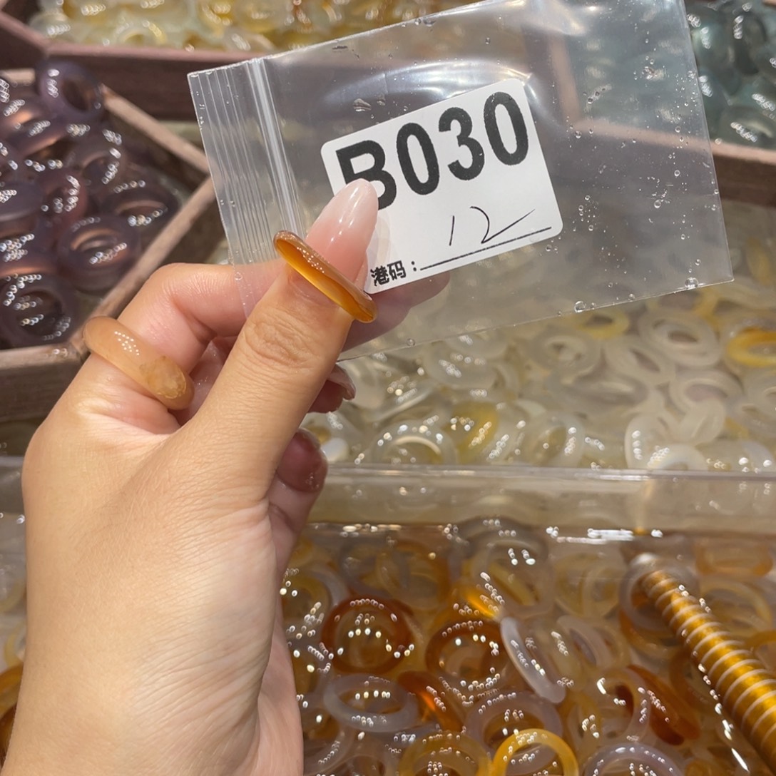 玛瑙/玉髓未镶嵌戒指030