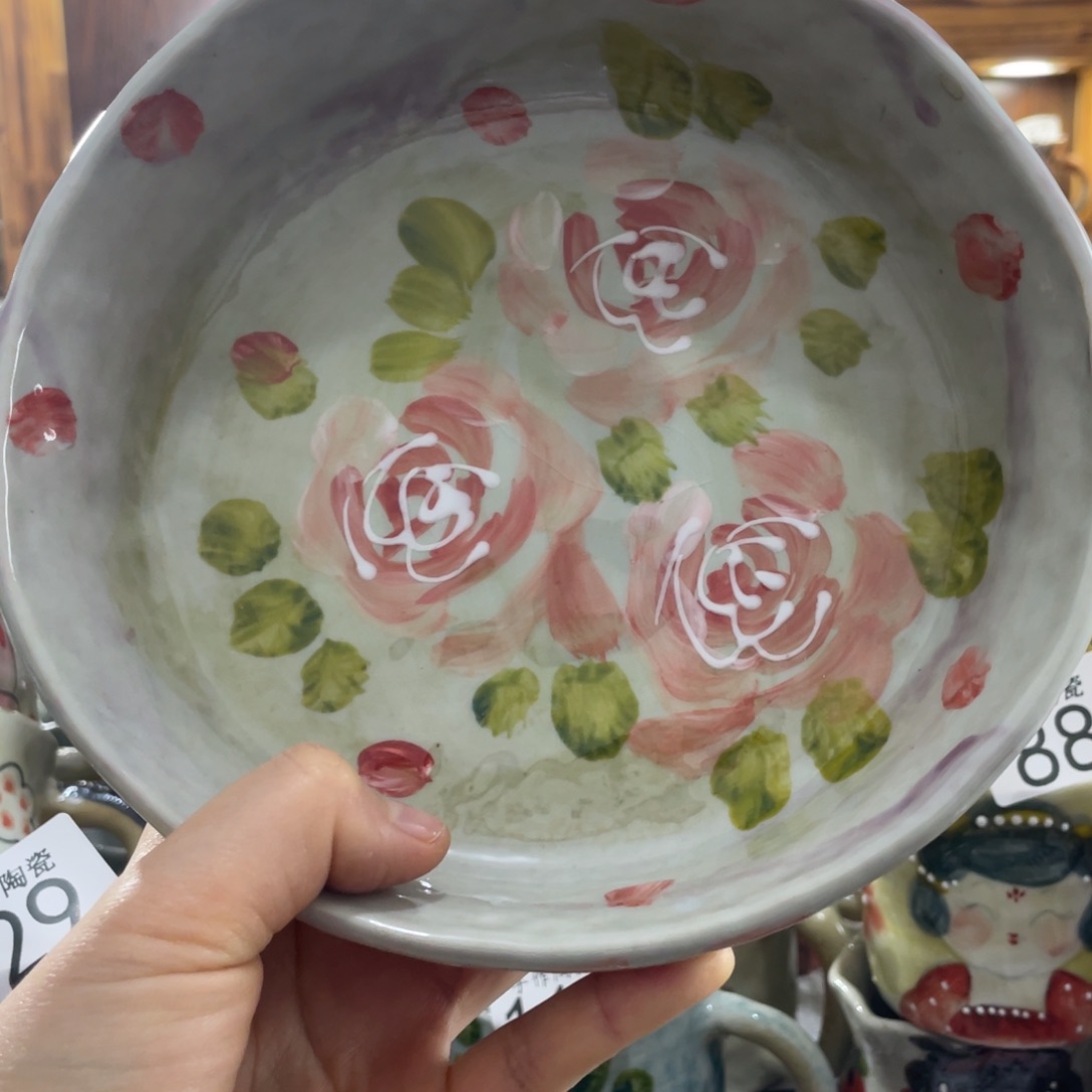 阿***月景德镇手工陶瓷果盘205