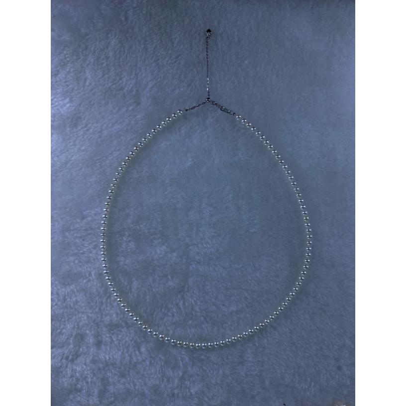 小米珠锁骨链3-4mm极强光冷白光百搭