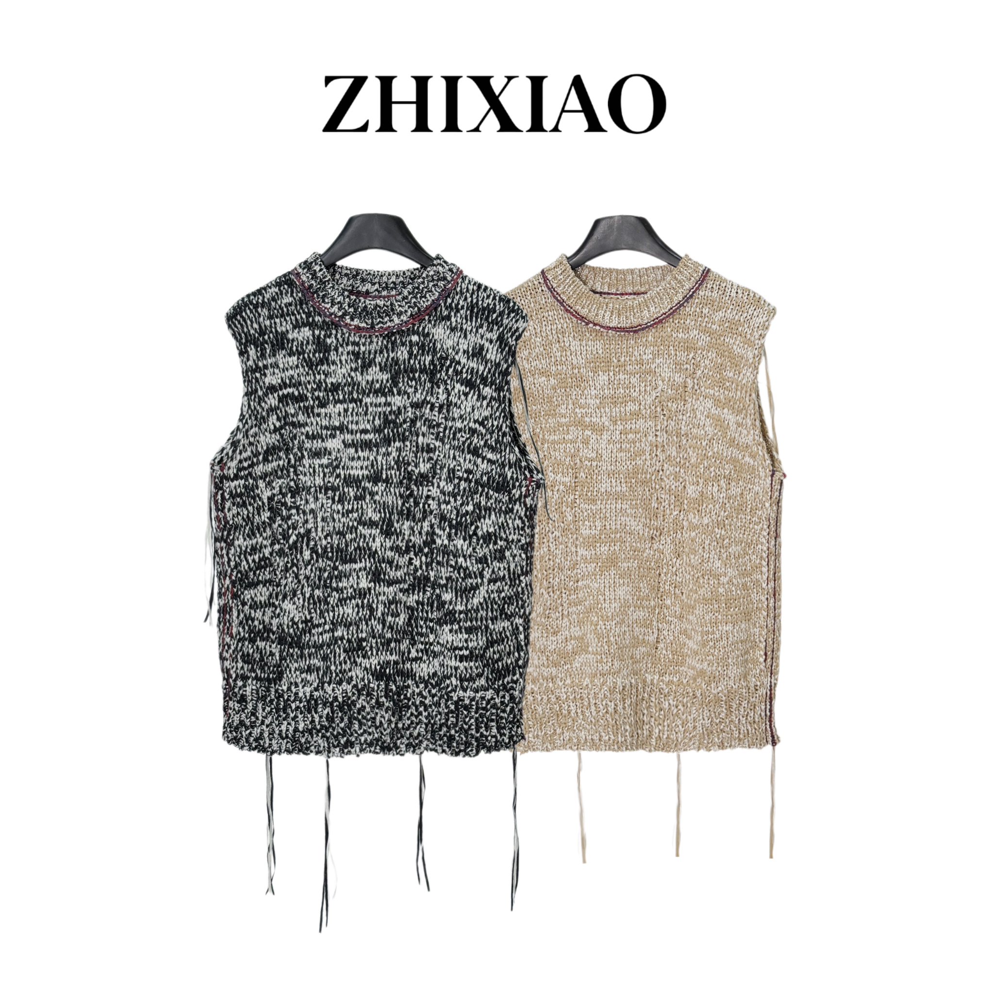 【ZHIXIAO】秋冬新款：针织背心毛衣3067