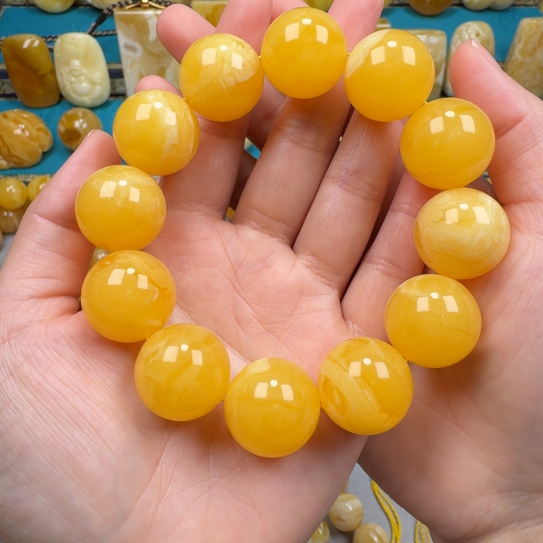琥珀手链未镶嵌蜜蜡
