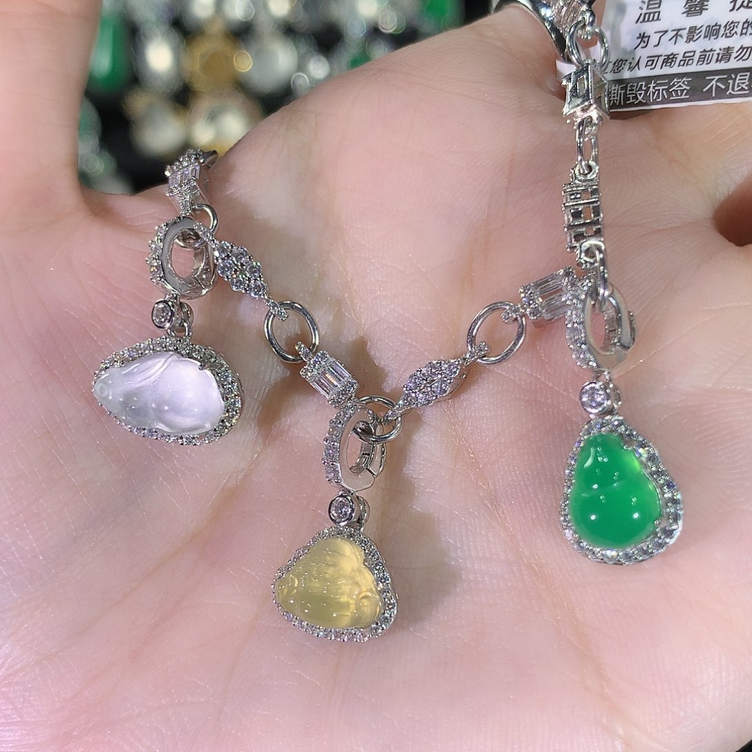 玛瑙/玉髓银S925镶嵌手链