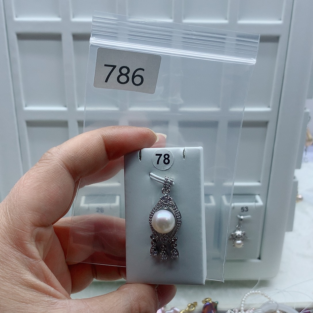 合金淡水珍珠吊坠(不含链)