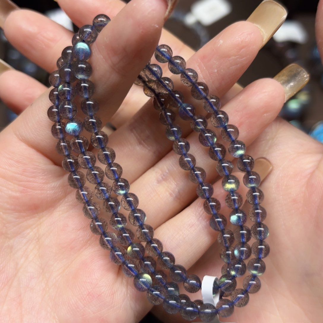 未镶嵌手链长石4.8mm左右