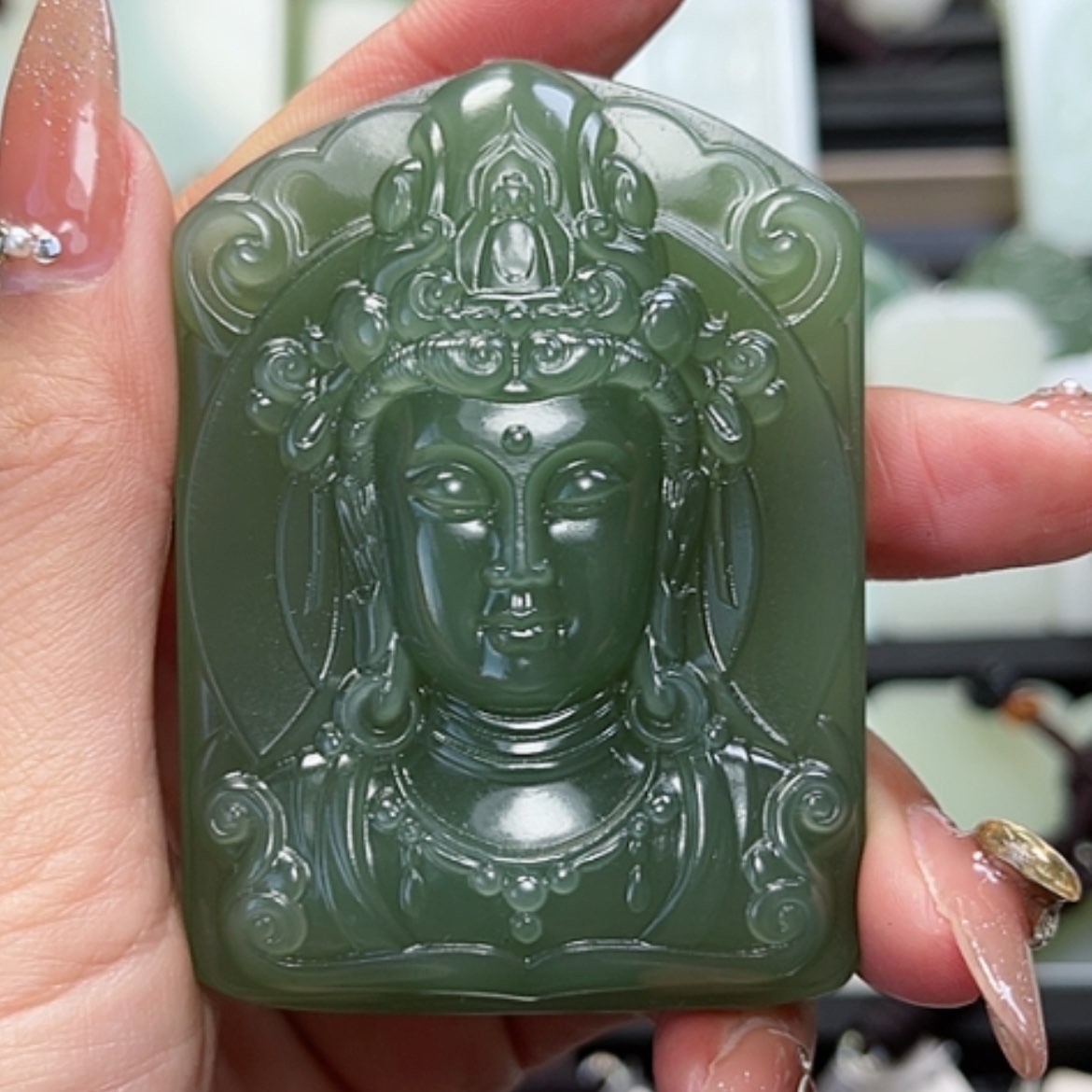 【闪购商品】和田玉颈饰未镶嵌一**风