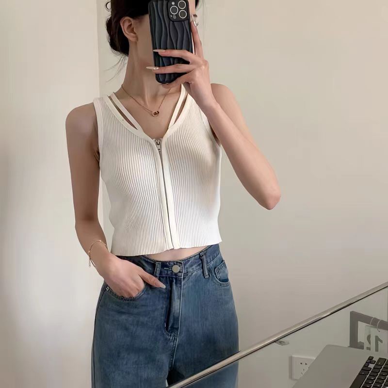 邻家集品/休闲背心/82423106/通勤/显瘦/运动/短款/百搭/夏季/