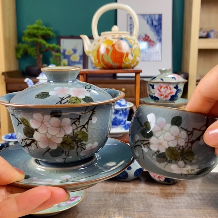 瓷片朵*?手工制作工艺精湛等特点