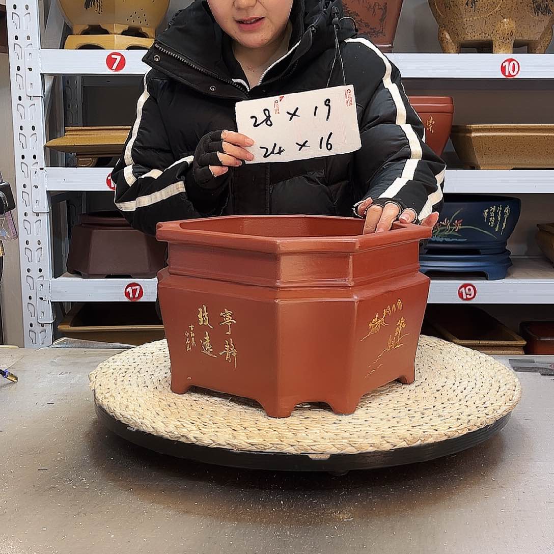 紫砂花盆紫砂花盆