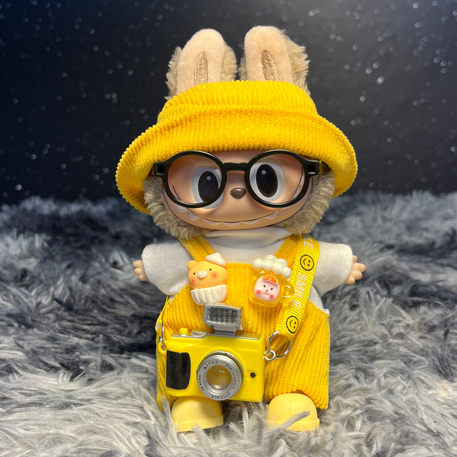 拉布布labubu娃衣一二三代坐坐派对17cm娃衣换装搪胶挂件服饰套装