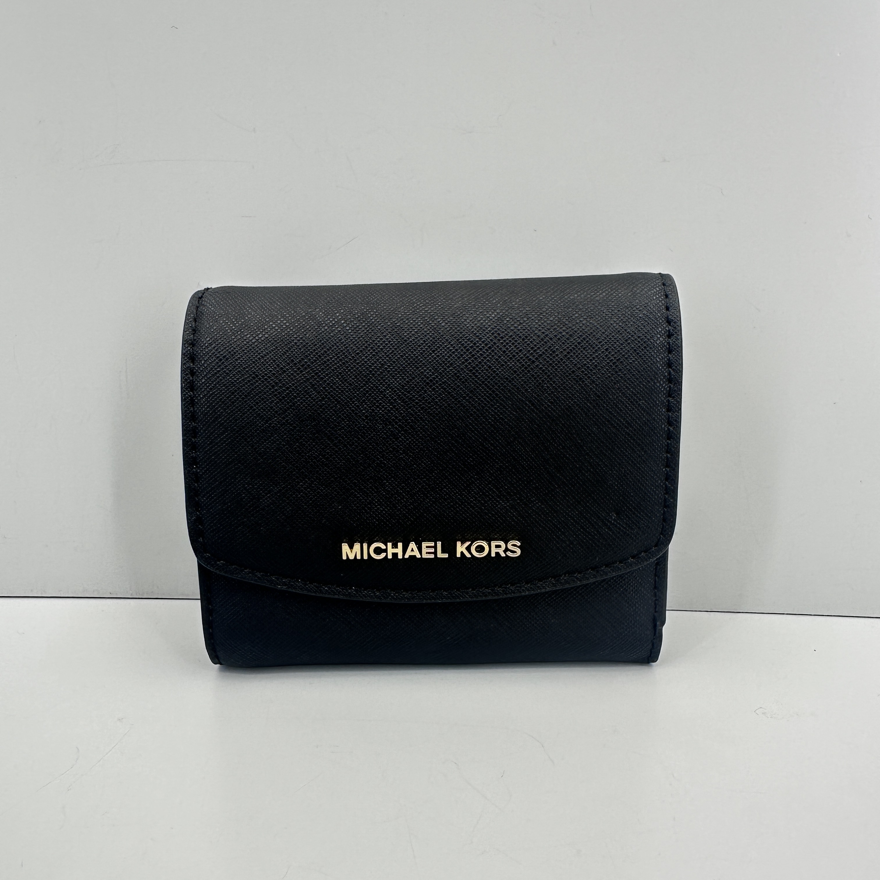 95新 MICHAELKORS/迈克高仕 黑色钱包12x10x2cmM021512