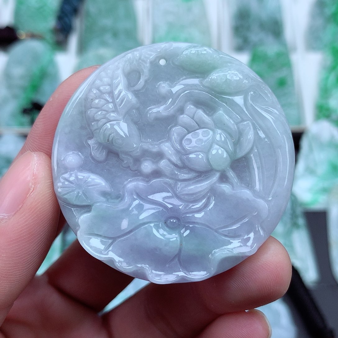 翡翠颈饰未镶嵌翡翠吊坠