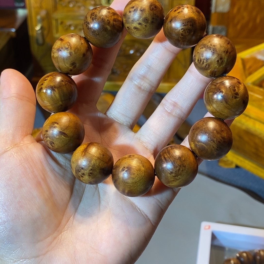 超***行楠木金丝楠木小叶桢楠瘤疤手串2.0