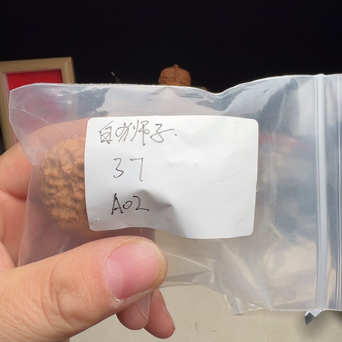 文玩核桃吊坠白狮子