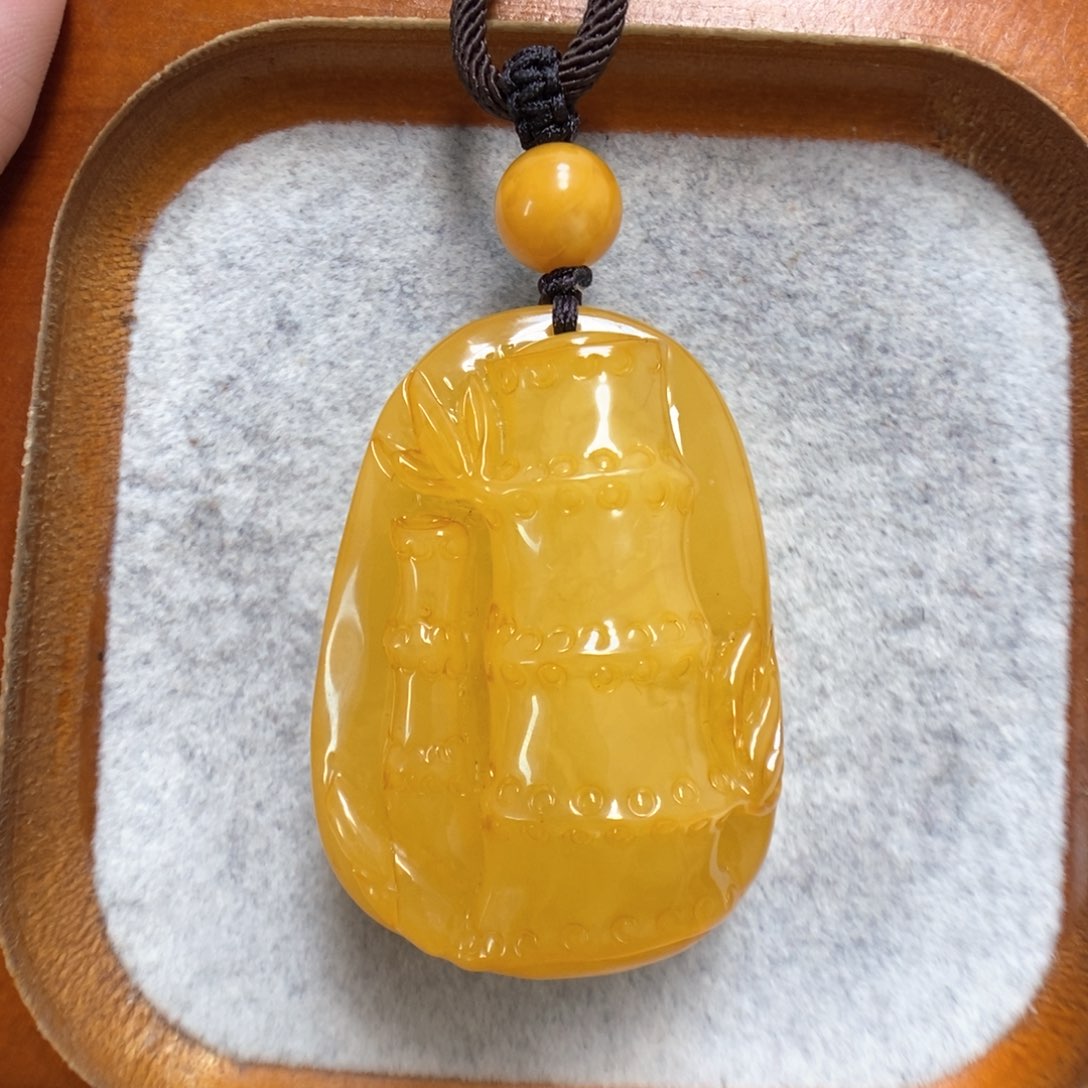蜜蜡项链未镶嵌蜜蜡吊坠