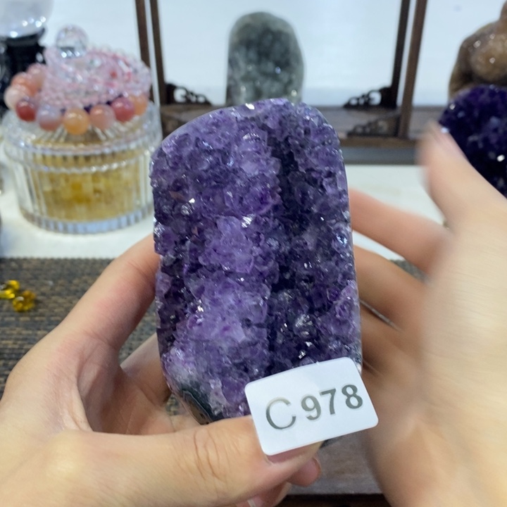 紫晶摆件摆件未镶嵌