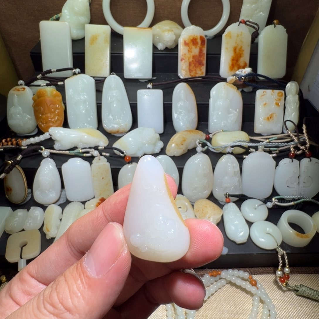 和田玉吊坠(不含链)未镶嵌奕*