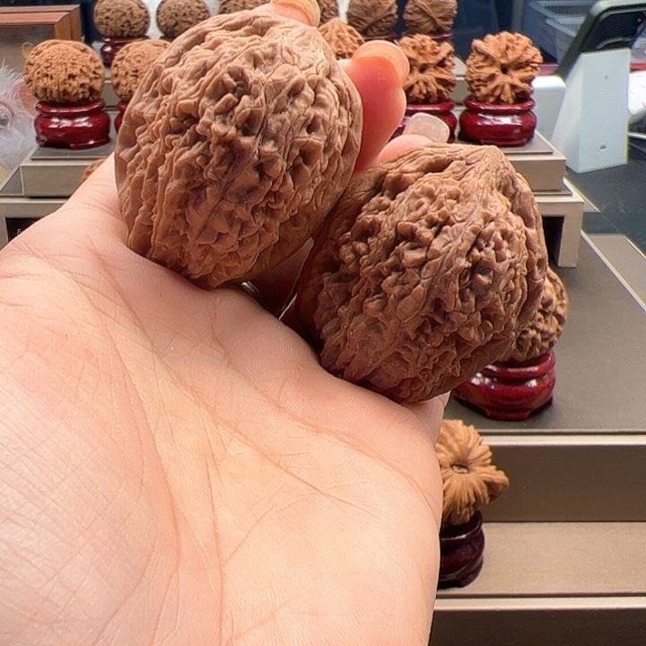 把件文玩核桃36 蒜头 r-008