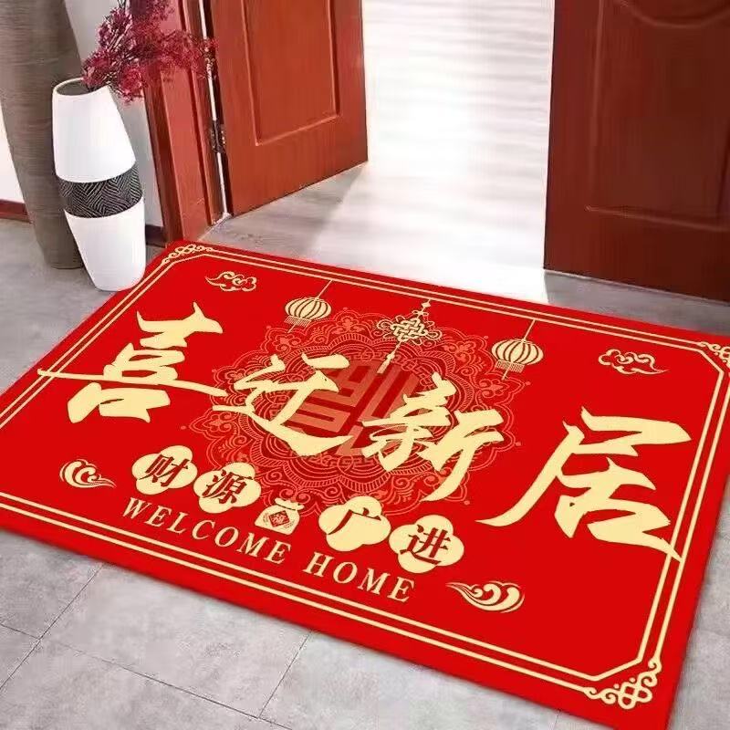 HY112-80×120乔迁新居硅藻泥入户门地垫玄关家用吸水防滑耐磨地垫