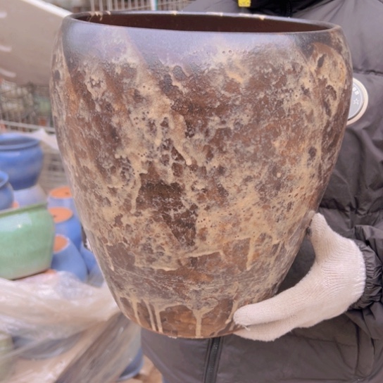 紫砂花盆高31口25———-