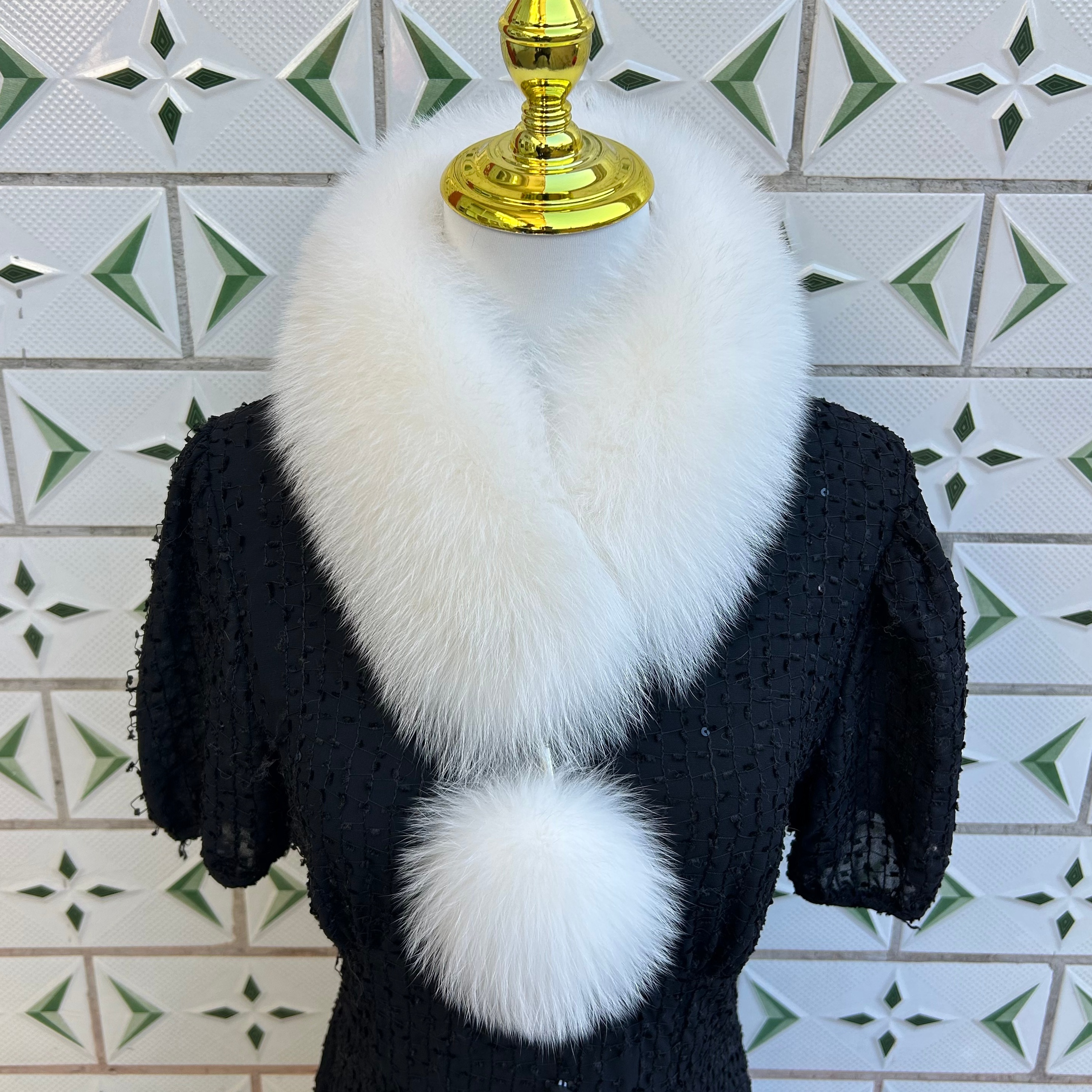 狐狸毛围巾韩版女冬季围脖时尚百搭保暖皮草加厚纯色毛毛围巾