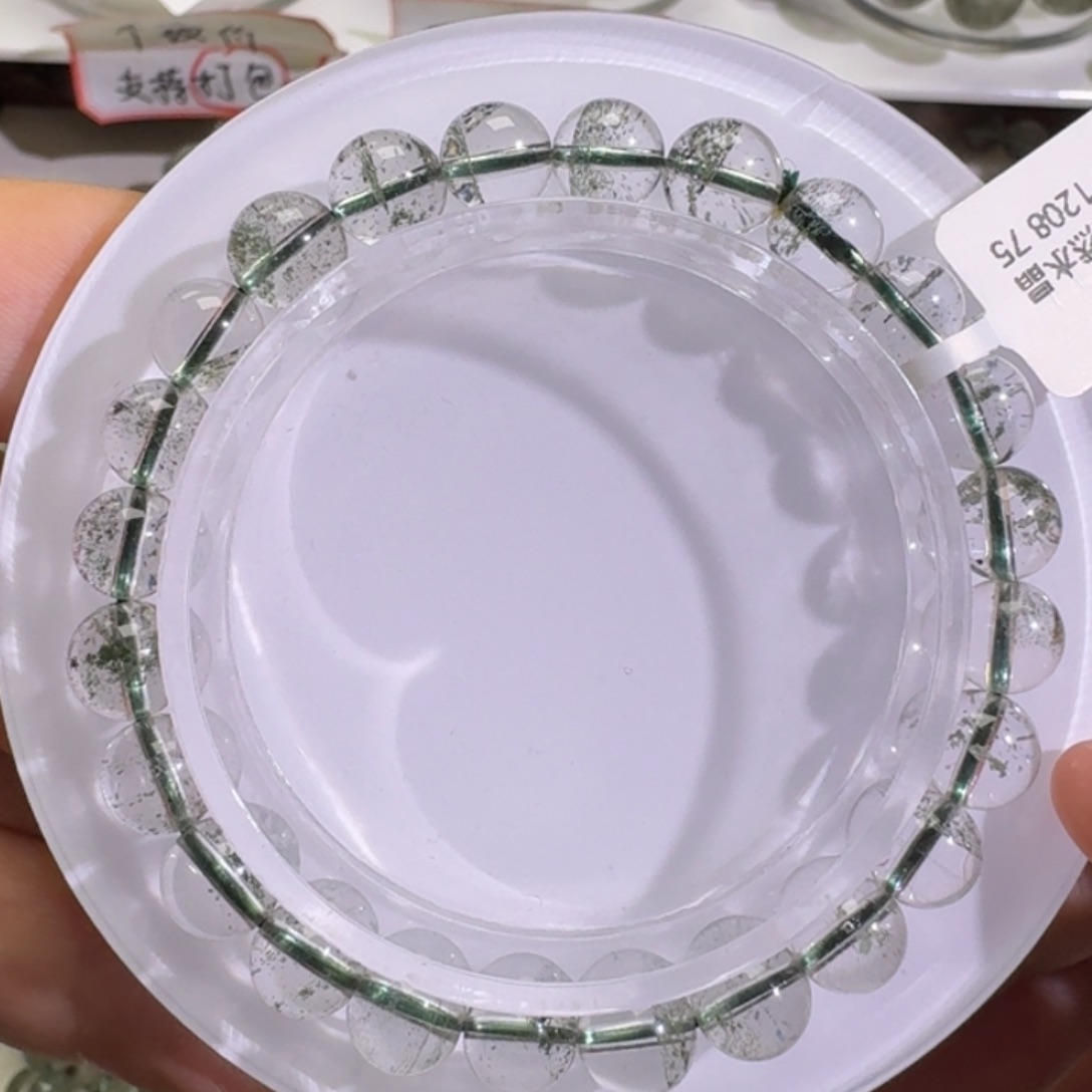 未镶嵌手链水晶绿幽灵7.5mm