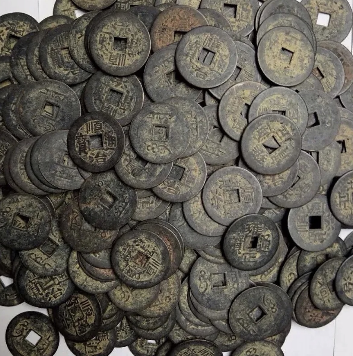 现代工艺品古币钥匙扣 以直播间讲解为准多样性发货