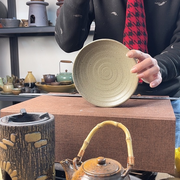 紫泥茶壶紫砂粗陶茶器