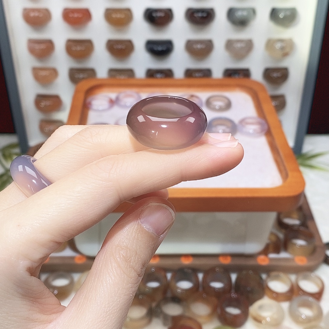 橘****玛瑙/玉髓未镶嵌戒指港15