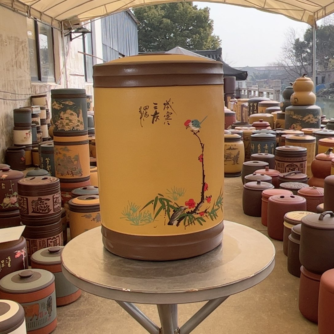 紫砂茶叶罐23饼茶叶罐