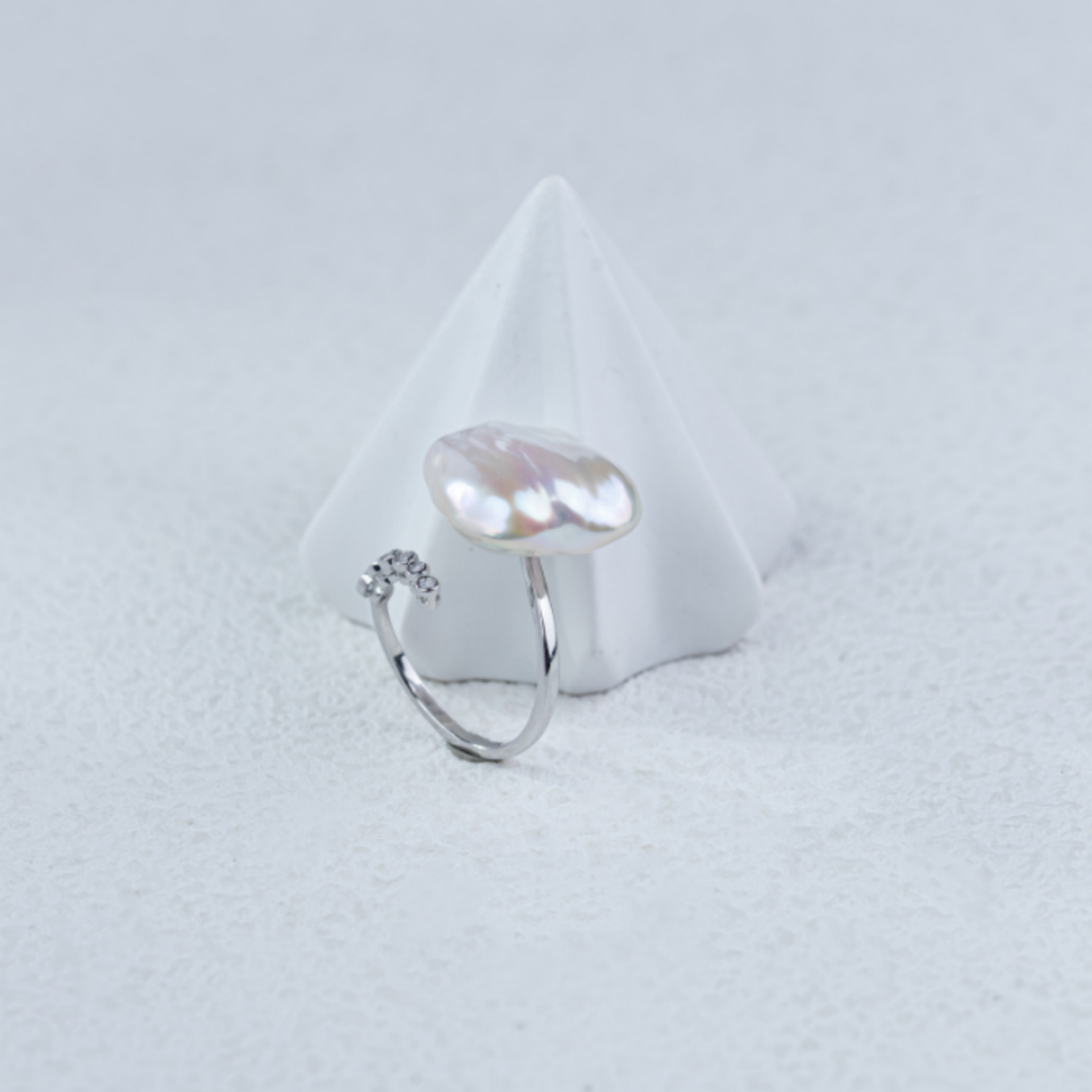 珈白丽淡水巴洛克珍珠S925银戒指16up多样性发货1件【曼曼设计】