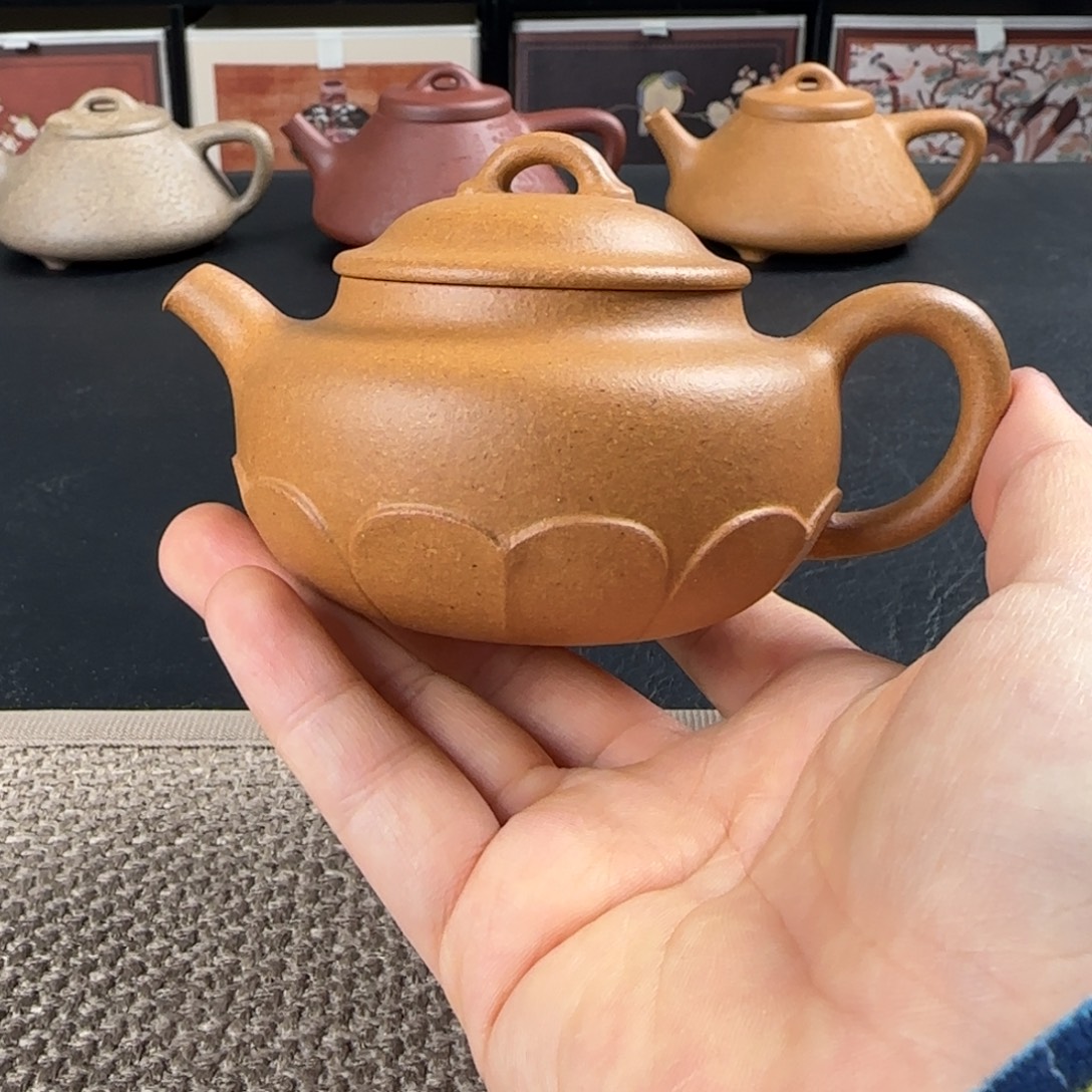 御***纸紫砂茶壶微瑕繁花