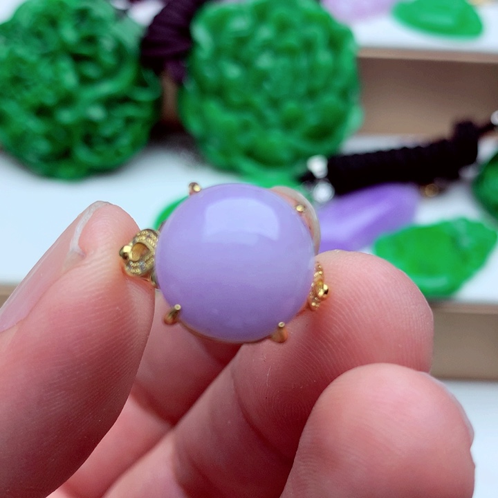 翡翠未镶嵌戒指戒指