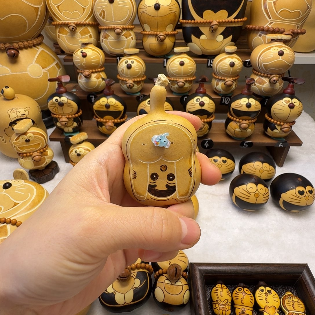 藤葫芦摆件葫芦亲把件