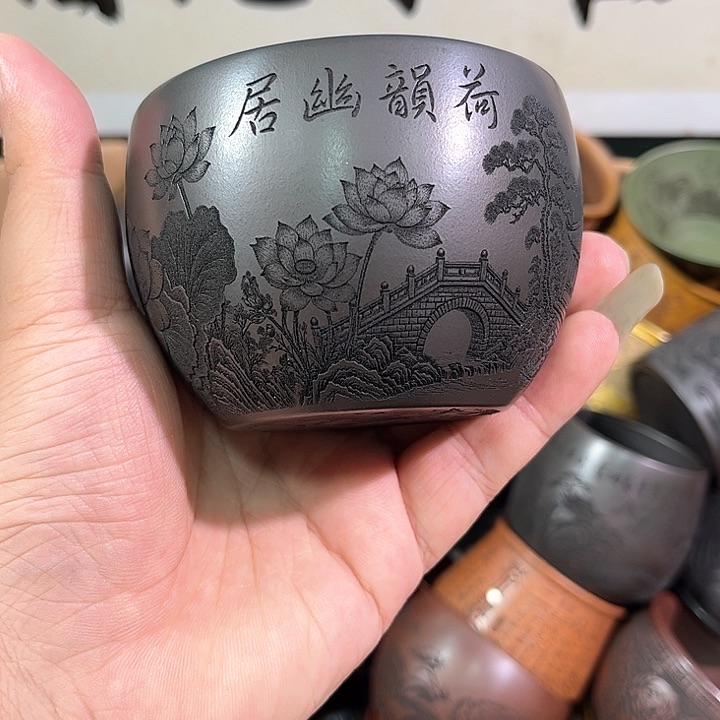 茶杯紫砂全手工紫砂主人杯