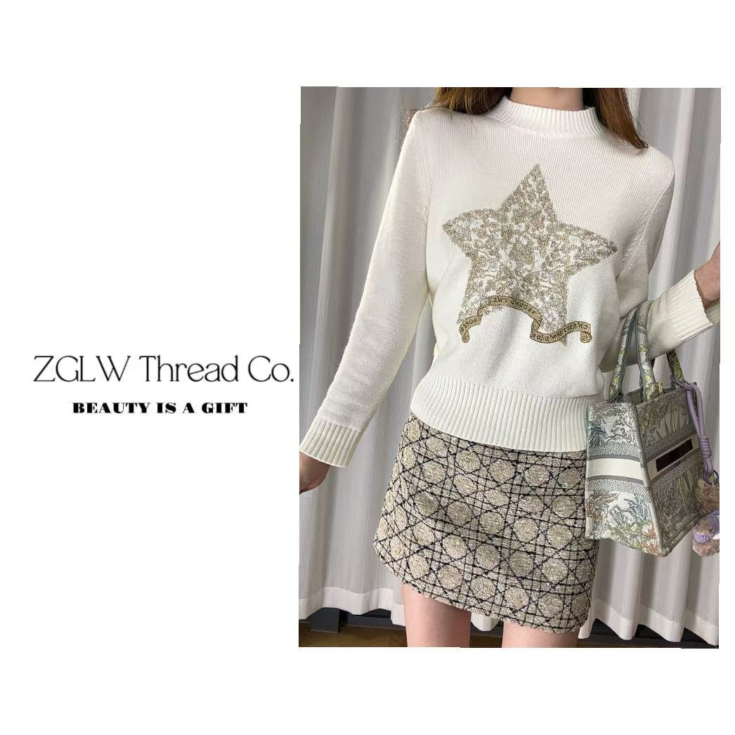 ( zglw ) 幸运星菱格纹套装