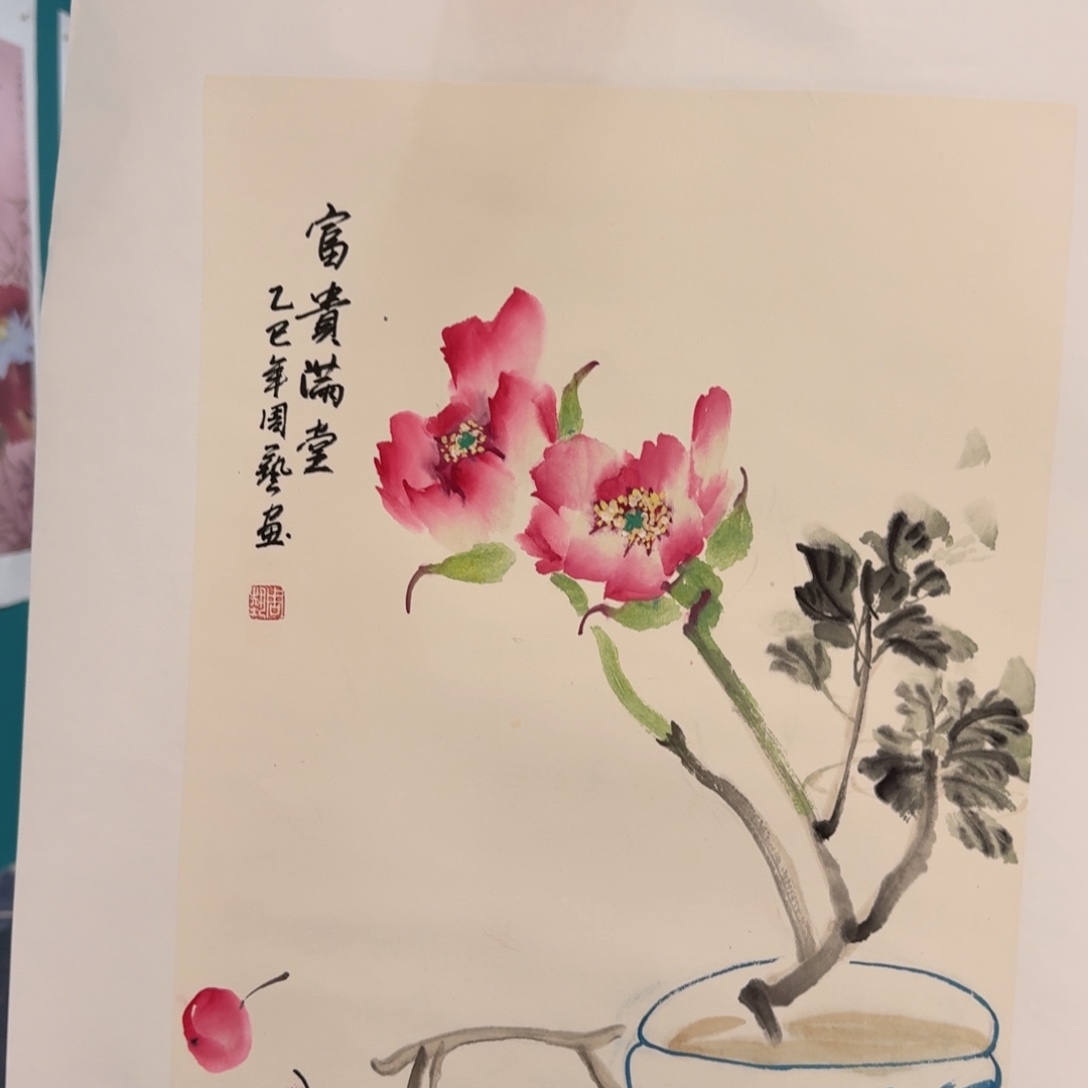 国画纯手绘山水花鸟作品