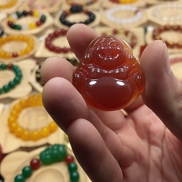 未镶嵌颈饰玛瑙/玉髓囍