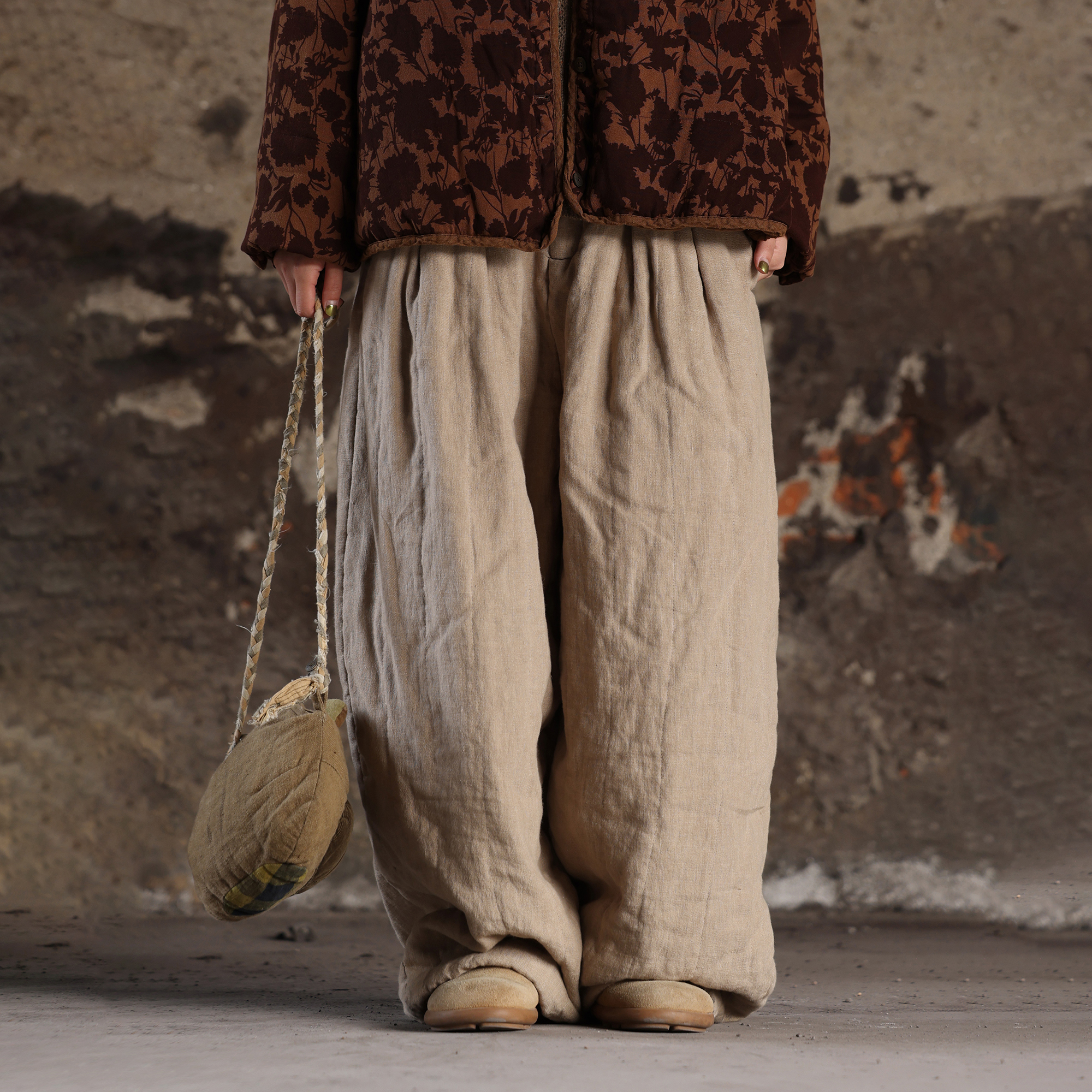 39222 百分麻夹棉休闲棉裤 衣路走来