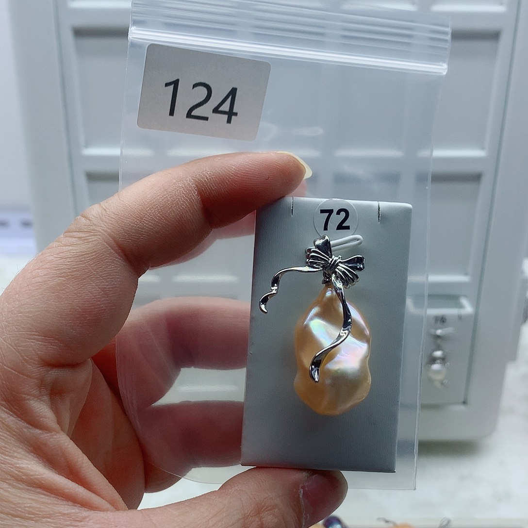吊坠(不含链)淡水珍珠合金