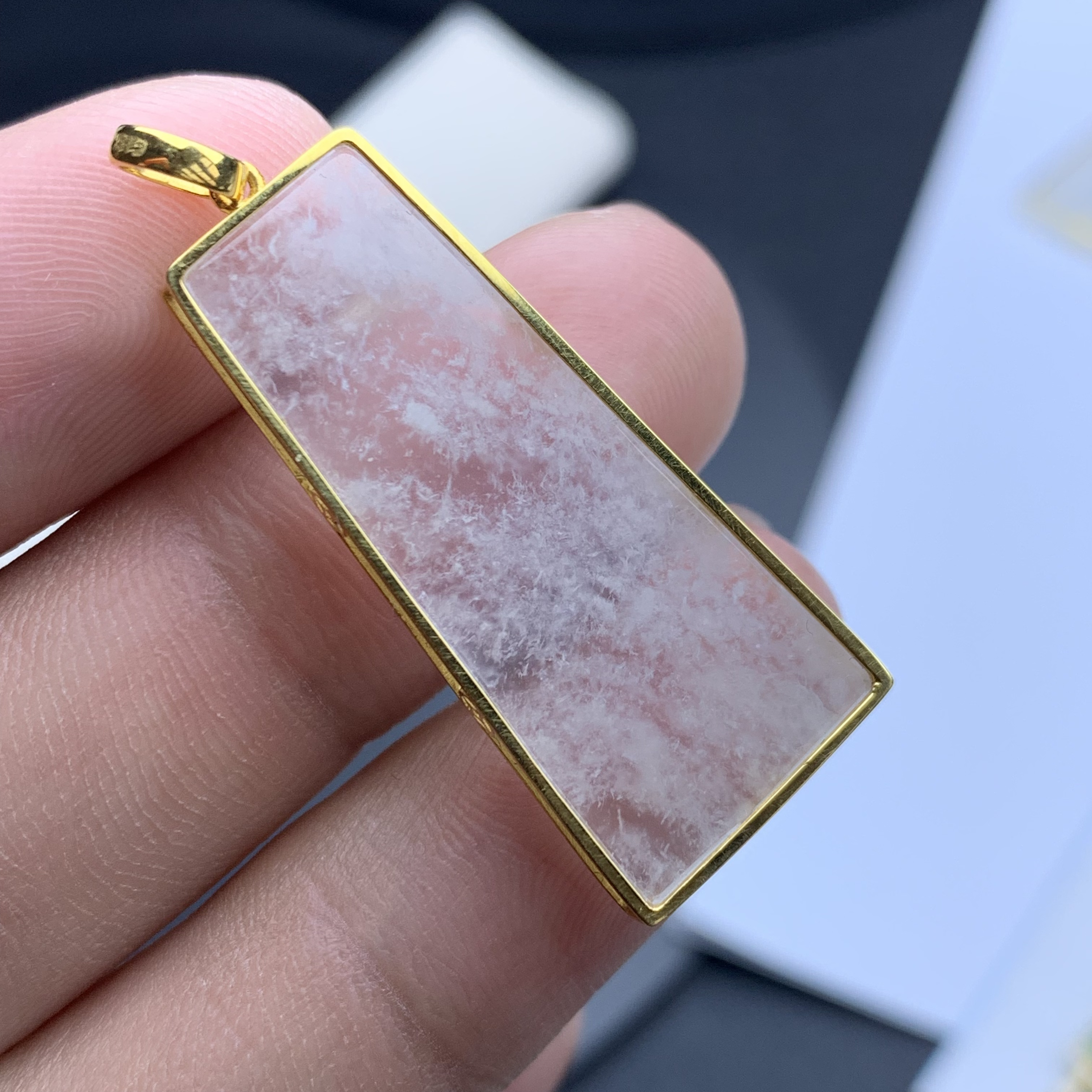 翡翠意境雪花无事牌