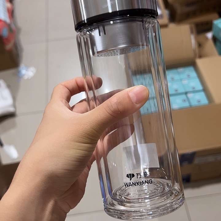 万象时空知了v929玻璃杯430➕杯套