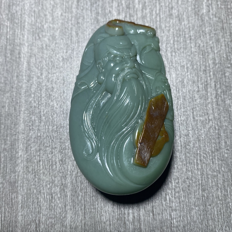沙枣青  关公62.3*32.4*17.1重60克