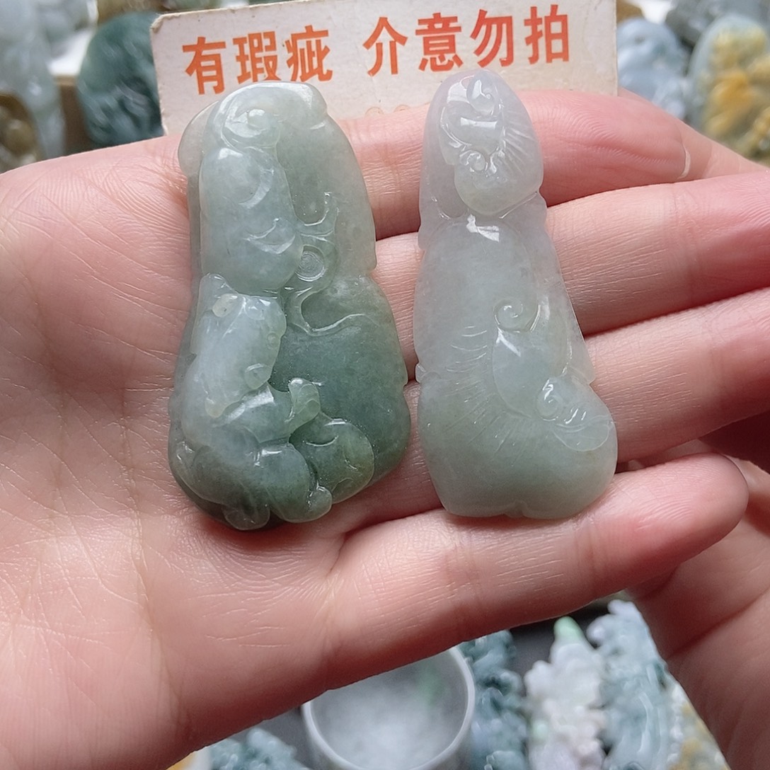 翡翠未镶嵌颈饰翡翠